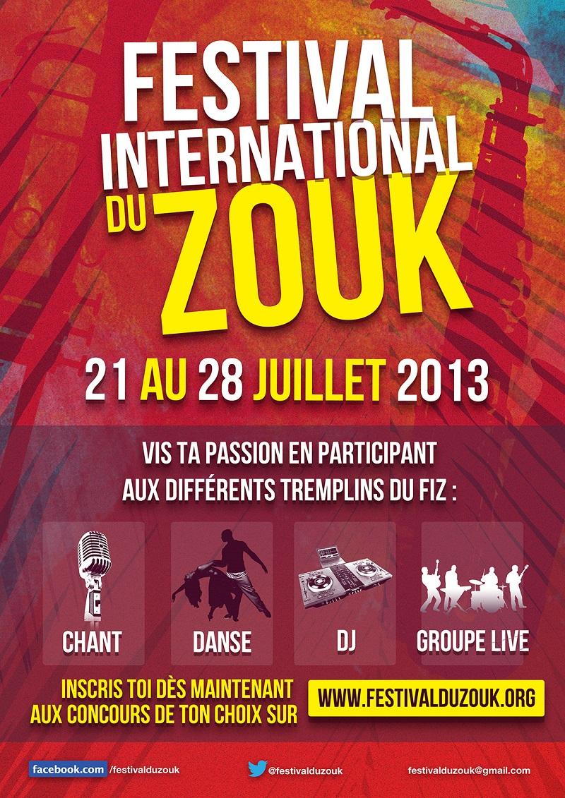 Festival international du Zouk 2013 - Flyer