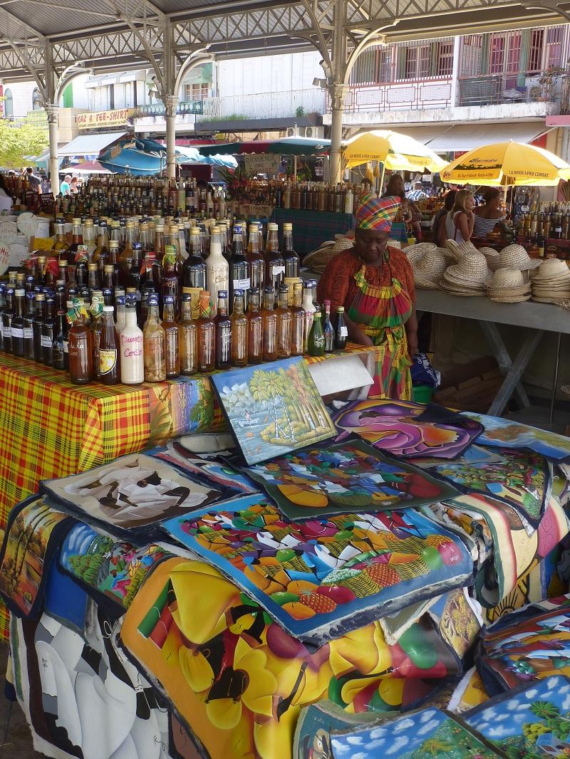 Marché, tourisme a Pointe a Pitre en Guadeloupe